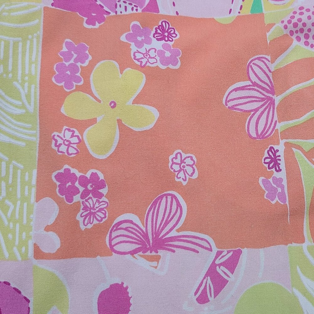 Lilly Pulitzer Multi Color Patchwork Pants Size 8-Vintage - Picture 13 of 16